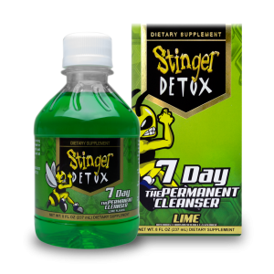 Stinger Detox Liquid Drink 7 Day Permanent Cleanser Lime 8oz – Same Day Detox Cleanse