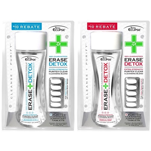 Total Essentials Cleanse Total Eclipse Erase Detox Clear Cleansing Drink & Capsules Two Flavors ...